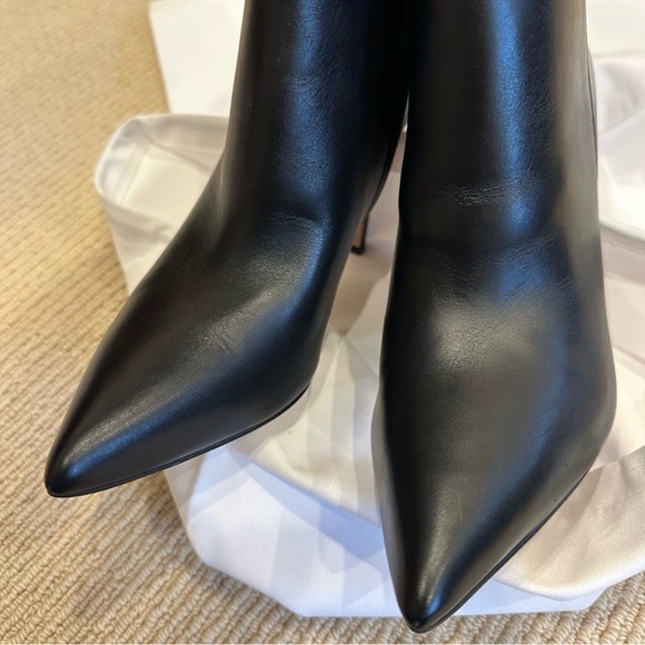 NIB Veronica Beard Sleek, Black Heeled Boots- Size 8.5 (Wide Calf) - Picture 5 of 10
